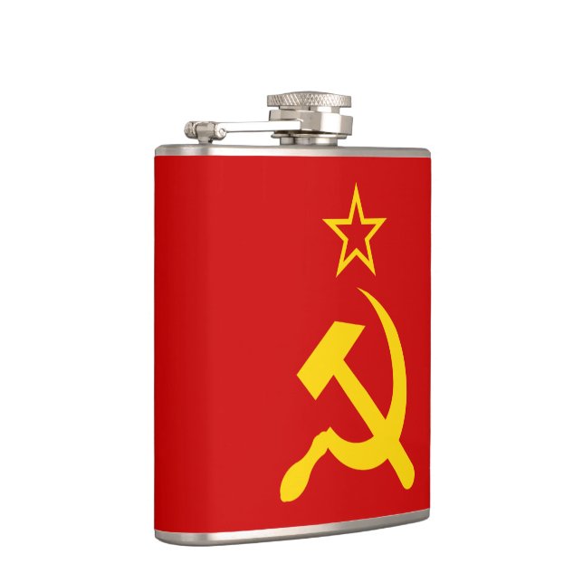 USSR Flag - Soviet Union Flag Flask (Right)