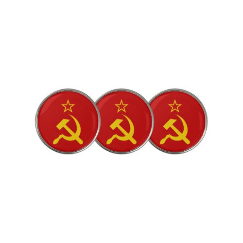 USSR Flag _ Soviet Union Flag Golf Ball Marker