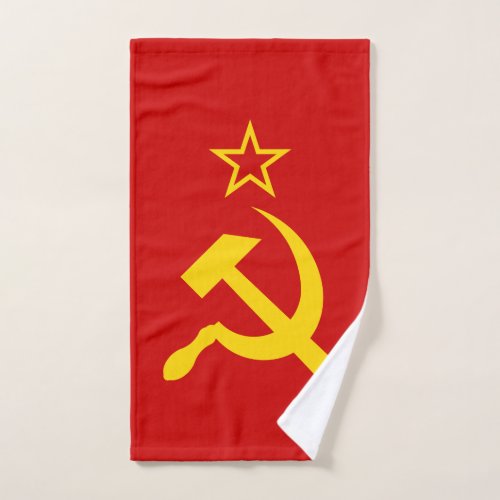 USSR Flag _ Soviet Union Flag Hand Towel