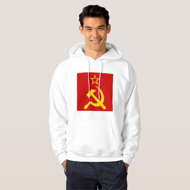 USSR Flag - Soviet Union Flag Hoodie (Front Full)