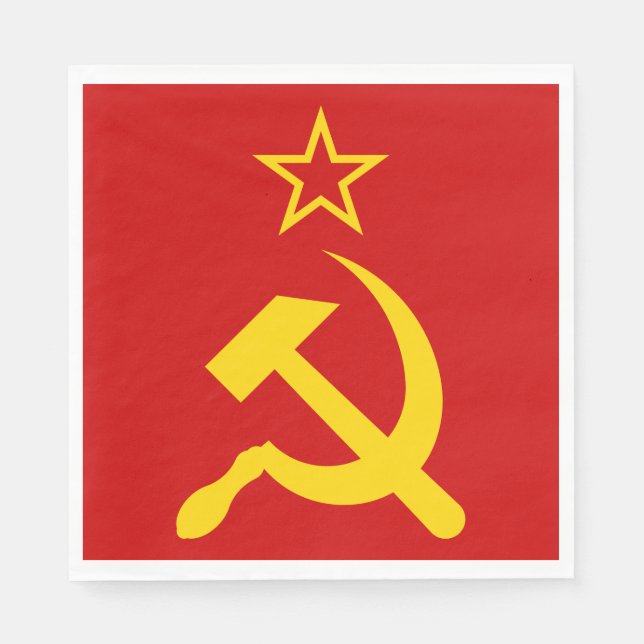 USSR Flag - Soviet Union Flag Napkins (Front)
