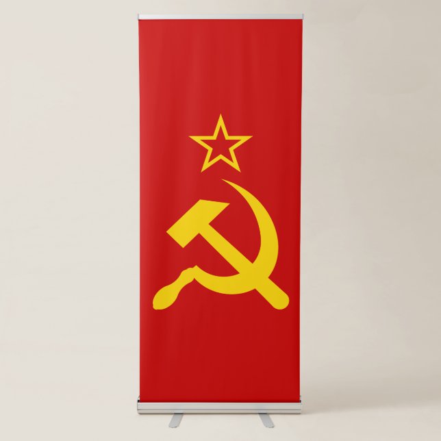 USSR Flag - Soviet Union Flag Retractable Banner (Front)