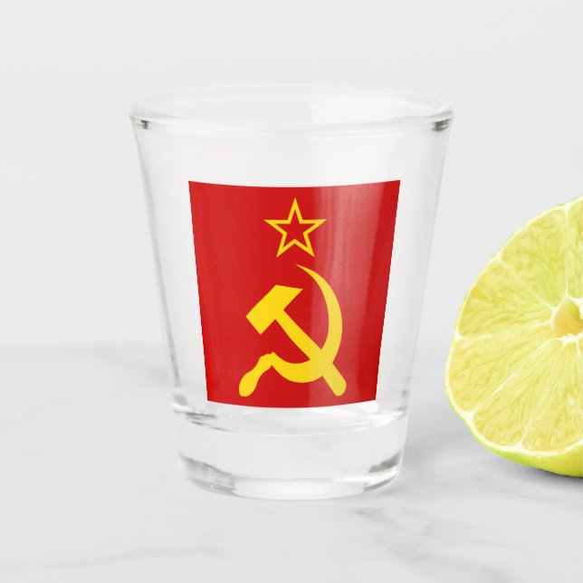 USSR Flag - Soviet Union Flag Shot Glass (Front)
