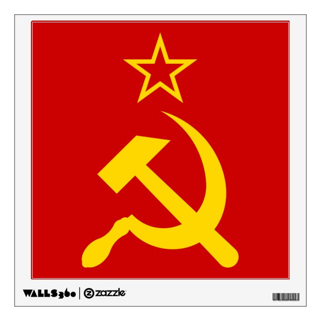 USSR Flag - Soviet Union Flag Wall Decal (Front)
