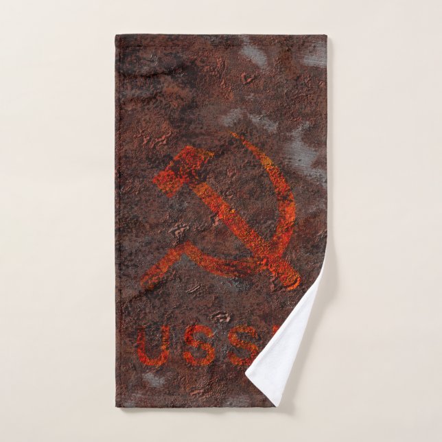 Ussr hammer and sickle hand towel  (Hand Towel)