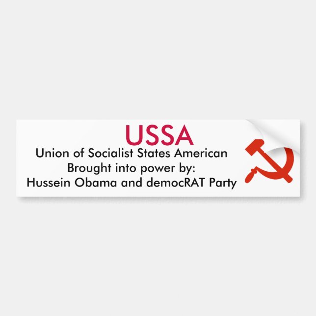 USSR - Obama Bumper Sticker (Front)