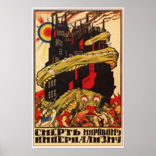USSR Soviet Bolshevik Propaganda 1919 Poster
