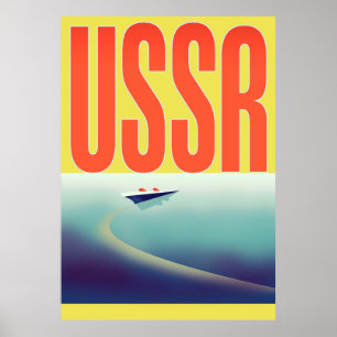 USSR Soviet Travel poster