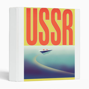 USSR Soviet Travel poster 3 Ring Binder