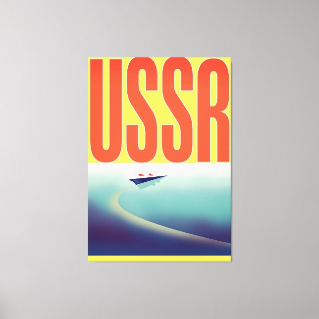USSR Soviet Travel poster Canvas Print (Front)