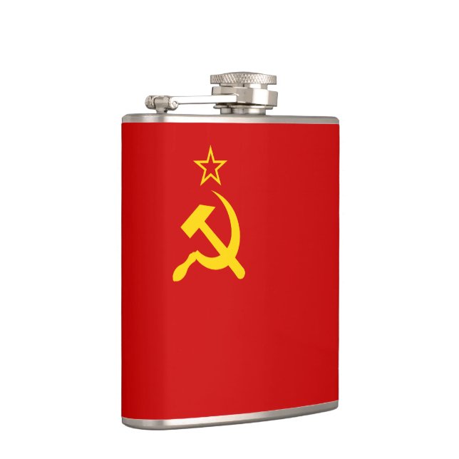 USSR Soviet Union Communist Sickle and Hammer Flask (Right)