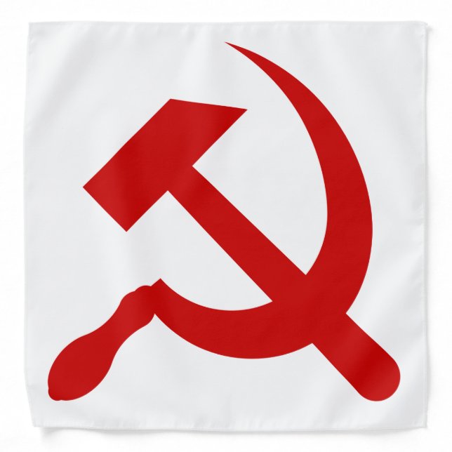 USSR Soviet Union Flag Communist Sickle and Hammer Bandana (Front)