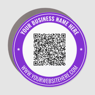 ustom QR Code Business Promotional Car Magnet