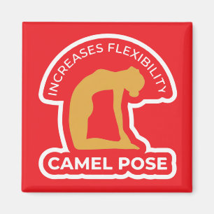 Ustrasana Camel Pose • Increases Flexibility Yoga Magnet