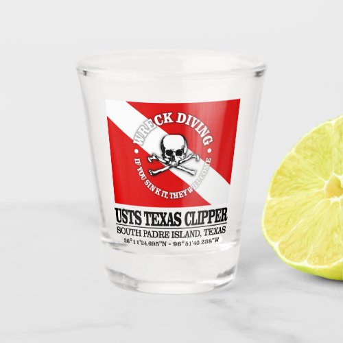 USTS Texas Clipper best wrecks Shot Glass