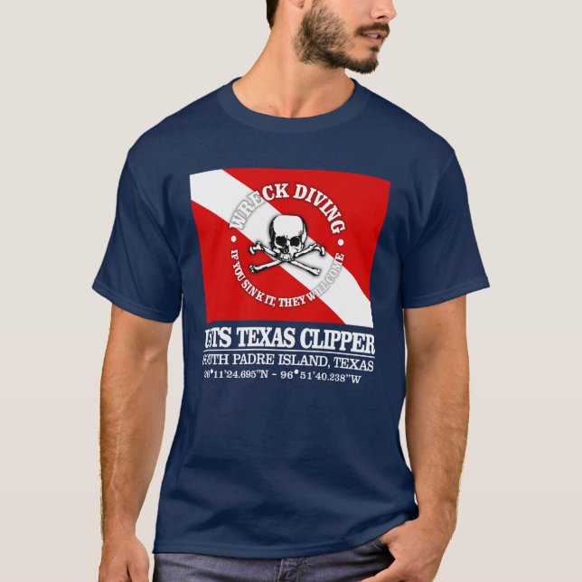 USTS Texas Clipper (best wrecks) T-Shirt (Front)