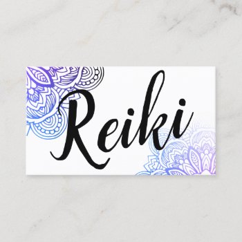 Usui Reiki Practitioner/instructor Business Card by colourfuldesigns at Zazzle