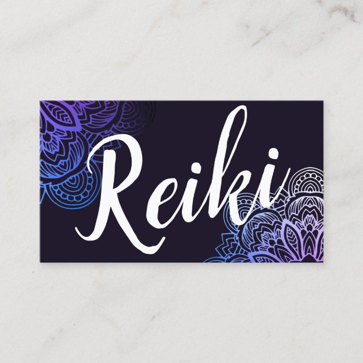 Usui Reiki Practitioner/Instructor Business Card Zazzle