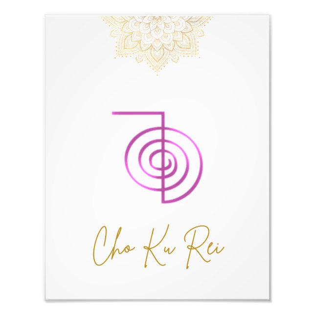 Usui Reiki Symbol - Cho Ku Rei Photo Print (Front)