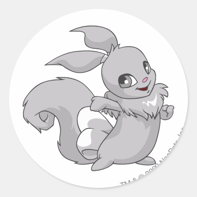 Usul Silver Classic Round Sticker (Front)