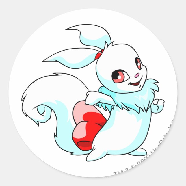 Usul White Classic Round Sticker (Front)