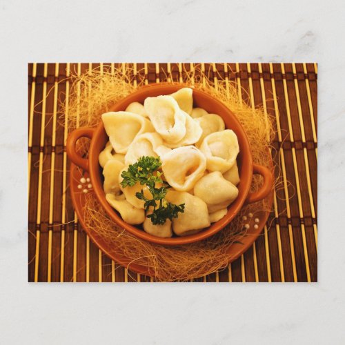 Uszka _ Polish dumplings Postcard