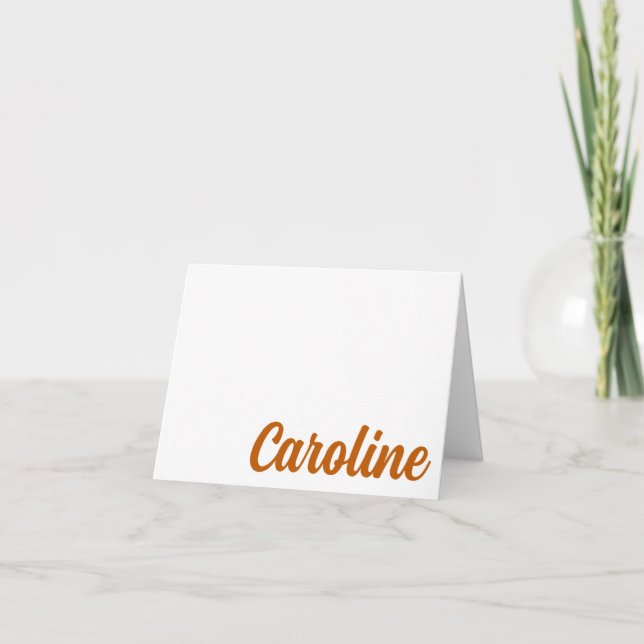 UT Longhorns Hook 'em! Personalized Thank-you Card (Front)