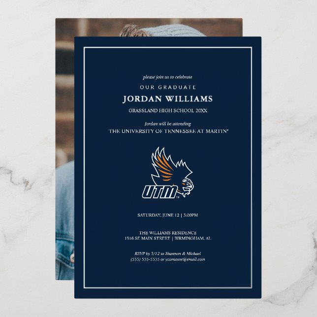 UT Martin Foil Invitation (Front/Back)