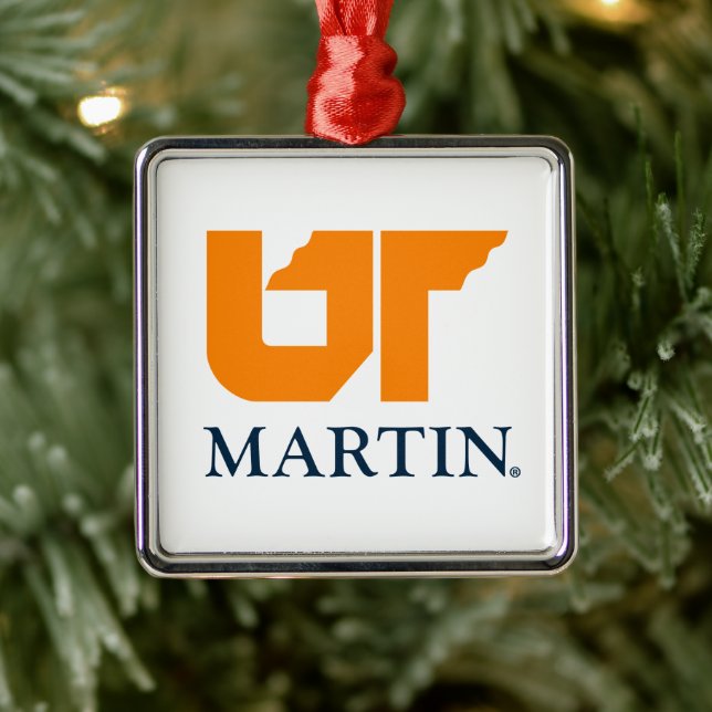UT Martin Metal Ornament (Tree)