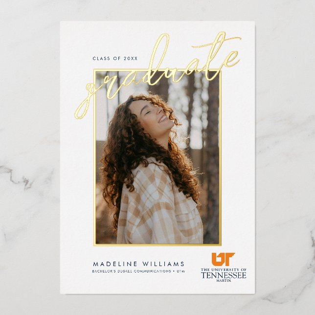 UT Martin University Foil Invitation (Front)