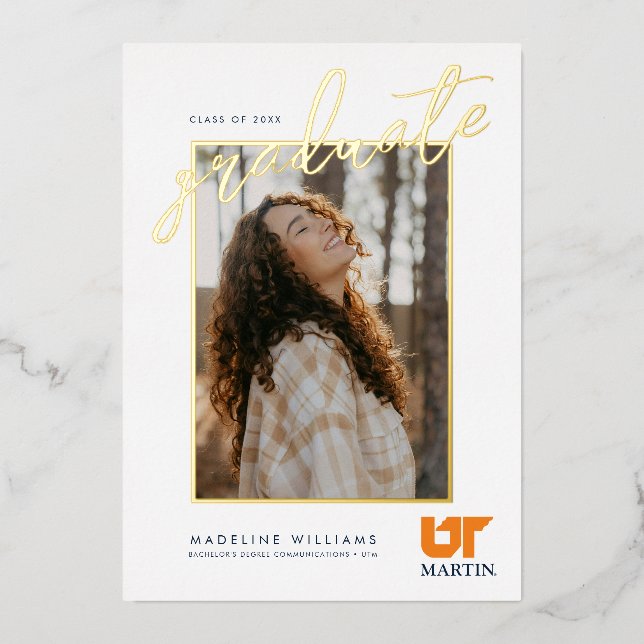 UT Martin University Foil Invitation (Front)