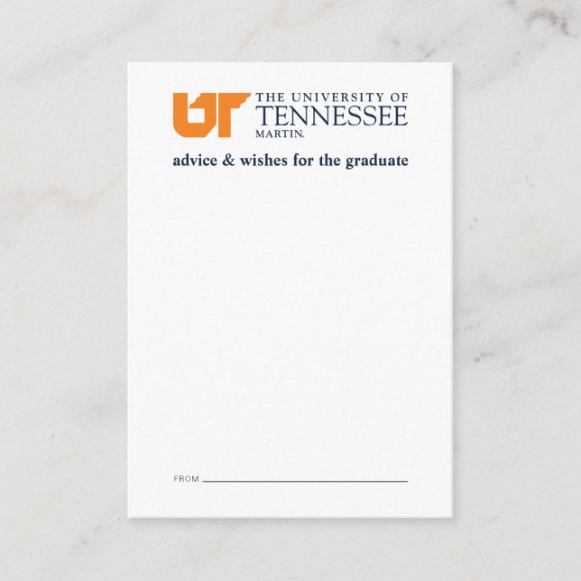 UT Martin University Note Card (Front)