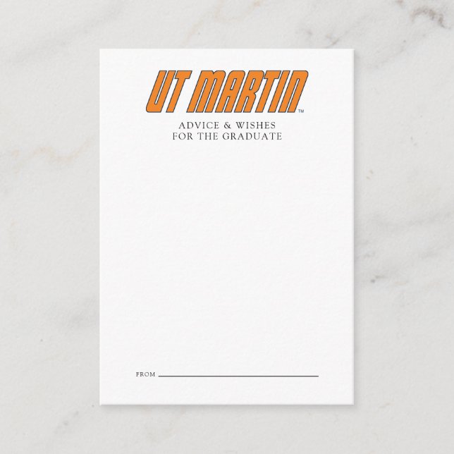 UT Martin University Note Card (Front)