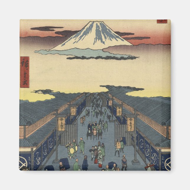 Utagawa Ando Hiroshige - Suruga-Cho Magnet (Front)