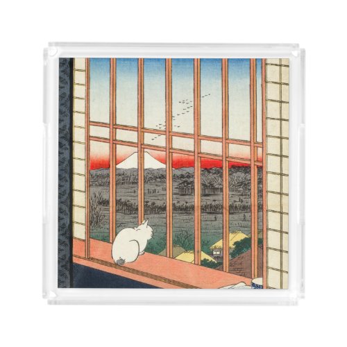 Utagawa Hiroshige _ Asakusa Rice fields Acrylic Tray