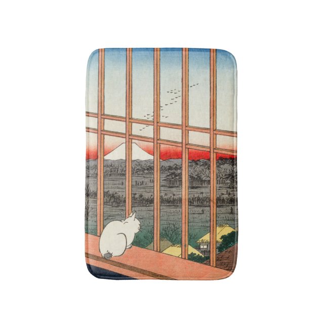 Utagawa Hiroshige - Asakusa Rice fields Bath Mat (Front Vertical)