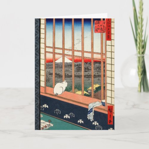 Utagawa Hiroshige _ Asakusa Rice fields Card