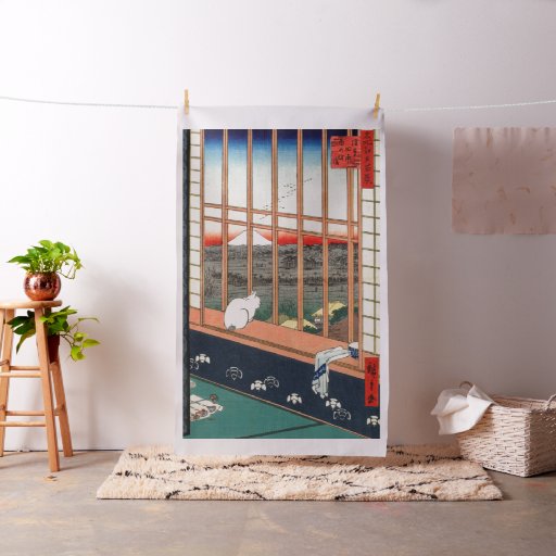 Utagawa Hiroshige - Asakusa Rice fields Fabric