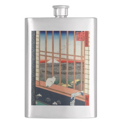 Utagawa Hiroshige _ Asakusa Rice fields Flask