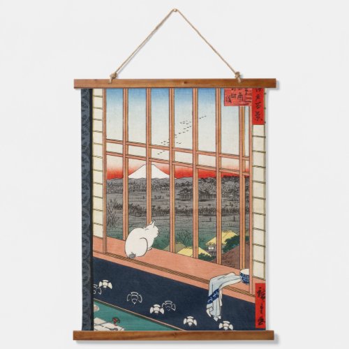 Utagawa Hiroshige _ Asakusa Rice fields Hanging Tapestry