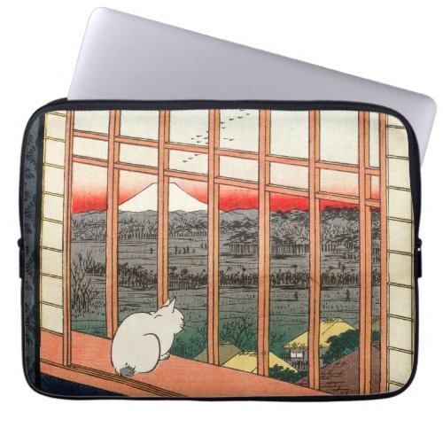 Utagawa Hiroshige _ Asakusa Rice fields Laptop Sleeve