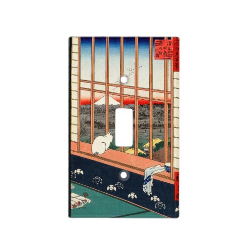 Utagawa Hiroshige _ Asakusa Rice fields Light Switch Cover