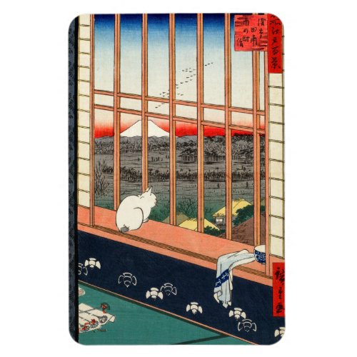 Utagawa Hiroshige _ Asakusa Rice fields Magnet