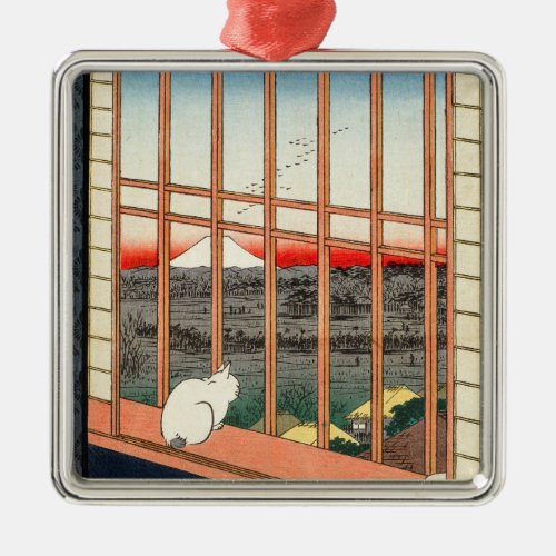 Utagawa Hiroshige _ Asakusa Rice fields Metal Ornament