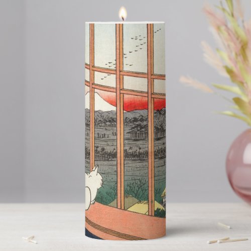 Utagawa Hiroshige _ Asakusa Rice fields Pillar Candle