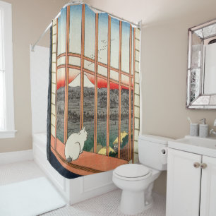 Utagawa Hiroshige - Asakusa Rice fields Shower Curtain
