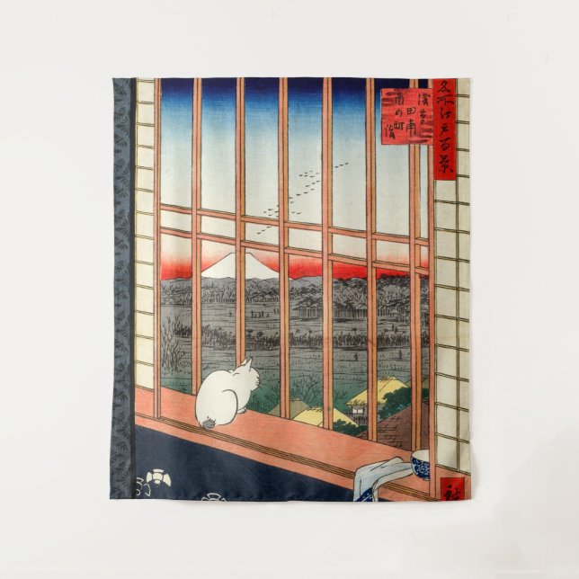 Utagawa Hiroshige - Asakusa Rice fields Tapestry (Front)