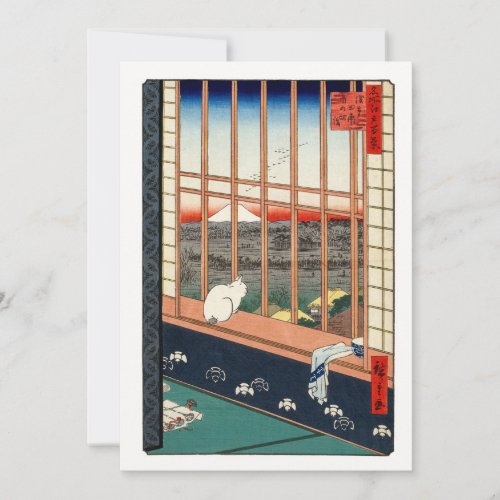 Utagawa Hiroshige _ Asakusa Rice fields Thank You Card