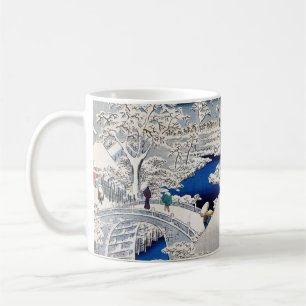 Utagawa Hiroshige - Drum Bridge at Meguro Coffee Mug