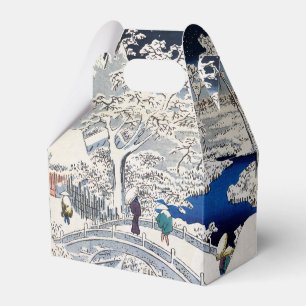 Utagawa Hiroshige - Drum Bridge at Meguro Favor Boxes